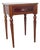 19th Century French Provincial Walnut Side Table With Hand-Carved Leaf Drawer For Sale