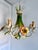Metal French Tole Inverted Floral Bouquet Chandelier with Five Lights, 1945 For Sale - Image 7 of 18