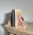 Vintage Pink Marble Bookends With Etched Gothic “b”, Late 20th Century - a Pair For Sale - Image 9 of 12