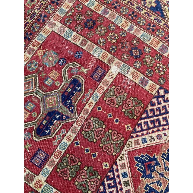 Blue Antique Turkish Sparta Rug, 1920s For Sale - Image 8 of 18