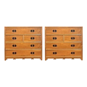 Mid 20th Century Michael Taylor for Baker Far East Collection Dresser Chests - A Pair