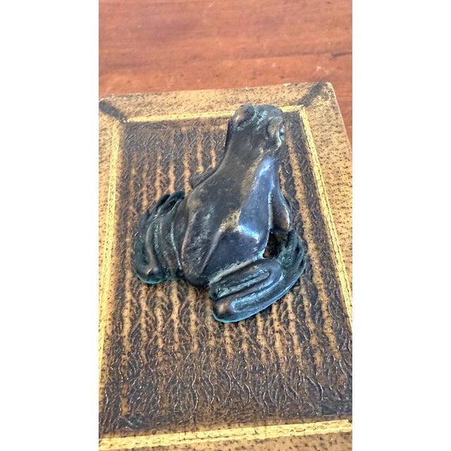Maitland Smith Bronze Frog Paperweight on Faux Antique Book - Romeo and Juliet For Sale - Image 10 of 10