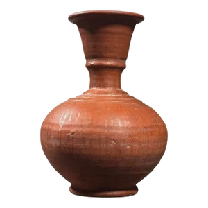 Antique 18th C. Thai Hand Built Folk Art Terracotta Water Pitcher