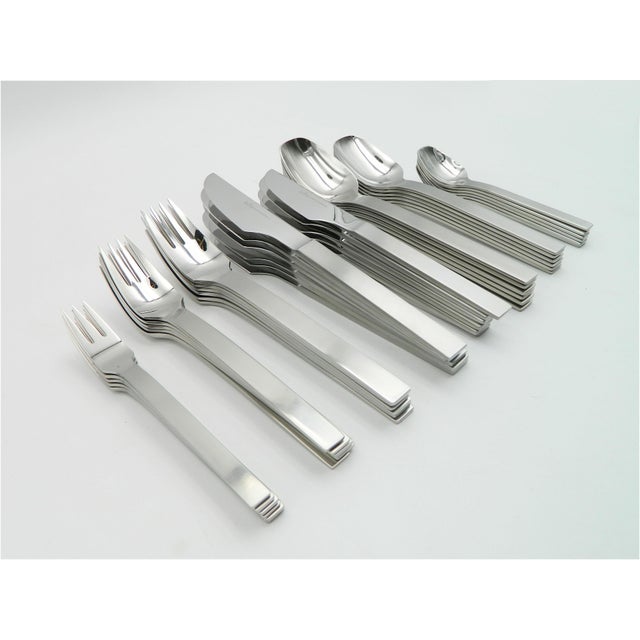 Stainless Steel Cutlery Set for 6 People by Rosenthal, Model Titan, 1960s, Set of 48 For Sale - Image 15 of 16