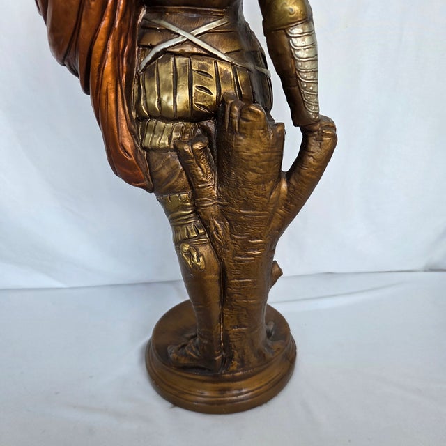 Mid 20th Century Spanish Revival 16th Century Style Spanish Conquistador Chalkware Statue For Sale - Image 10 of 10