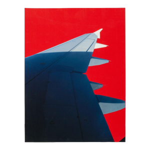 Anne Sager Airplane Wing on Red Chromogenic Print