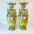 Late 19th C Antique Chinoiserie Boho Chic Hollywood Regency Famille Rose Vases - A Pair, Monumental For Sale - Image 9 of 18