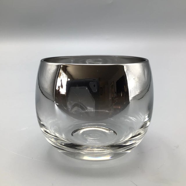 Dorothy Thorpe Silver Rim Punch Bowl and 12 Silver Fade Punch Cups-Set of 14 For Sale - Image 10 of 13