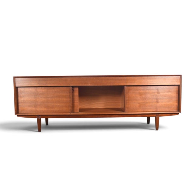 Vintage John Herbert Low Teak Credenza, Attributed For Sale In San Francisco - Image 6 of 9