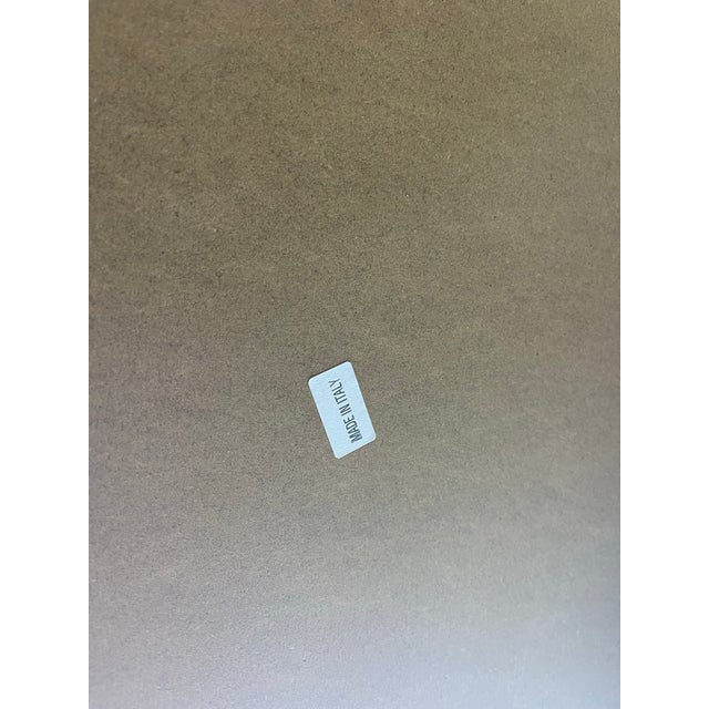 Architectural Italian Modern Nightstands With Brushed Stainless X-Form Bases – A Pair For Sale - Image 10 of 18