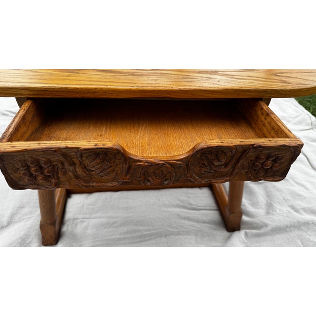 Wood Jamestown Solid Oak Coffee Table – Classic Traditional Design For Sale - Image 7 of 12