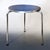 Metal Bauhaus 3-Legged Side Table in Tubular Steel with Black Linoleum Top from Mauser Werke Waldeck Table, 1950s For Sale - Image 7 of 13