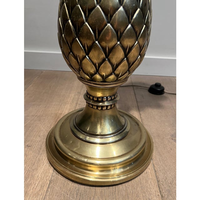 1970s Mid-Century Modern Brass Pineapple Floor Lamp For Sale - Image 10 of 12