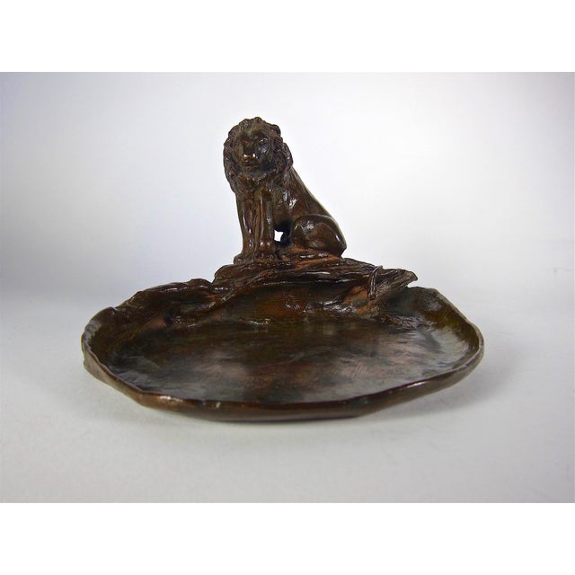 Roman Bronze Works 1930 Roman Bronze Works Lion by Marie Zimmermann For Sale - Image 4 of 10