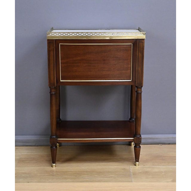 Mid-19th Century Louis XVI Mahogany Roll-Top Coffee Table For Sale - Image 11 of 16