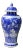 Chinese Blue White Porcelain People Theme Urn Jar Container For Sale