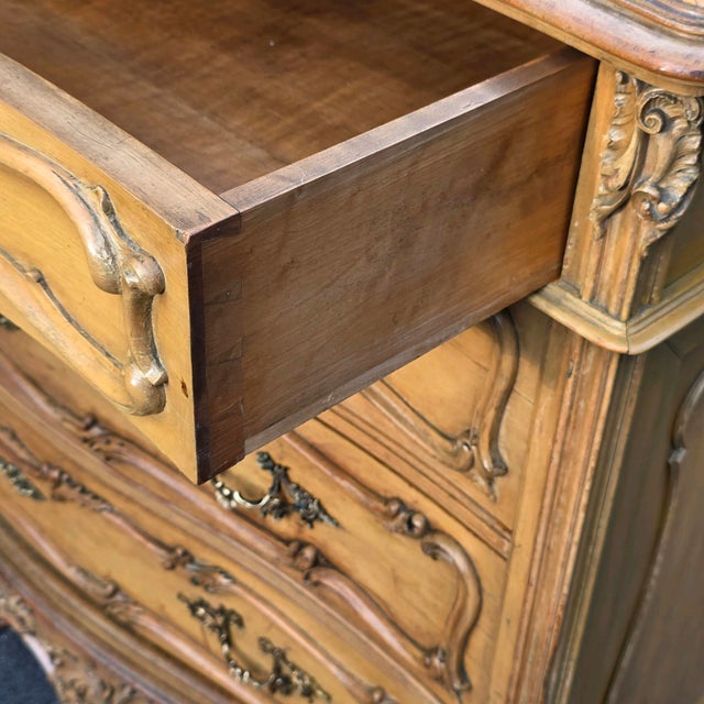Antique Early 20th Century Galliy Bassani French Rococo/ Louis XV Style Marble Top Commode For Sale - Image 12 of 18