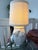 Postmodern 1970s John Dickinson Style Draped Bow Table Lamp in Plaster Finish For Sale - Image 3 of 11