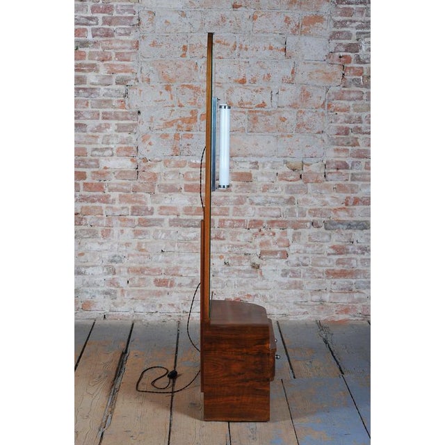 Art Deco Dressing Table in Walnut Veneer, Czech, 1930s For Sale - Image 13 of 18