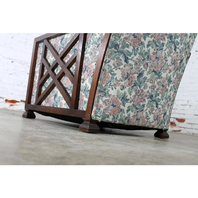 Art Deco Oak and Upholstered Club Chair For Sale - Image 6 of 11