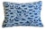Custom-tailored pillow in Kravet Fabric "Decowaves Ultramarine Blue" cotton fabric depicting a beautiful modern coastal...