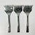 Metal Vintage Boho Chic Chippendale Stainless Steel Petit Four Serving Forks - Set of 3. For Sale - Image 7 of 9