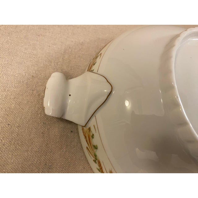 Mid 20th Century Japanese China Casserole Covered Dish Wheat Pattern For Sale - Image 12 of 12