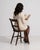 This piece presents as a chair, distinguished by dark wood, prominent grain figure. Originating in France during 19th...