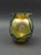 Robert Eickholt 1995 Opulent Iridescent Gold Aurene Art Glass Sea Anemone Flower Vase. Measures approximately 4 1/4"...