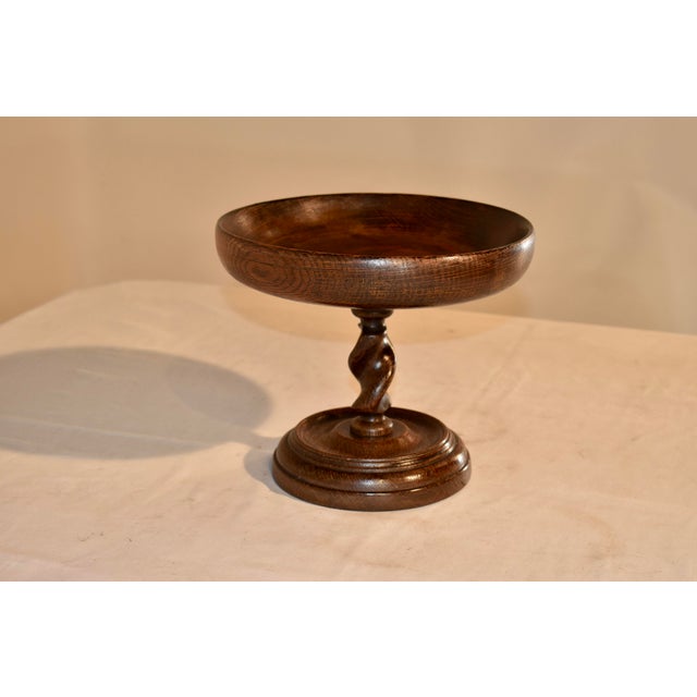 1900 - 1909 Circa 1900 English Oak Turned Compote For Sale - Image 5 of 6