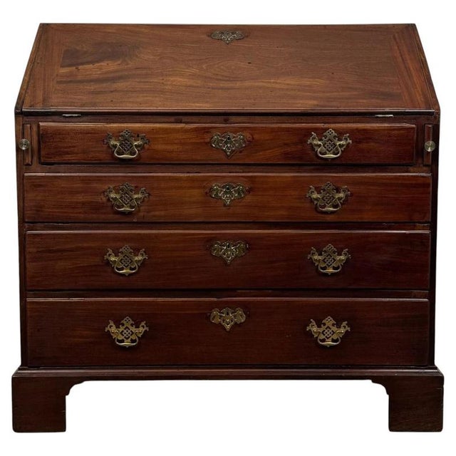 18th Century Georgian Mahogany Bureau, England For Sale - Image 12 of 12