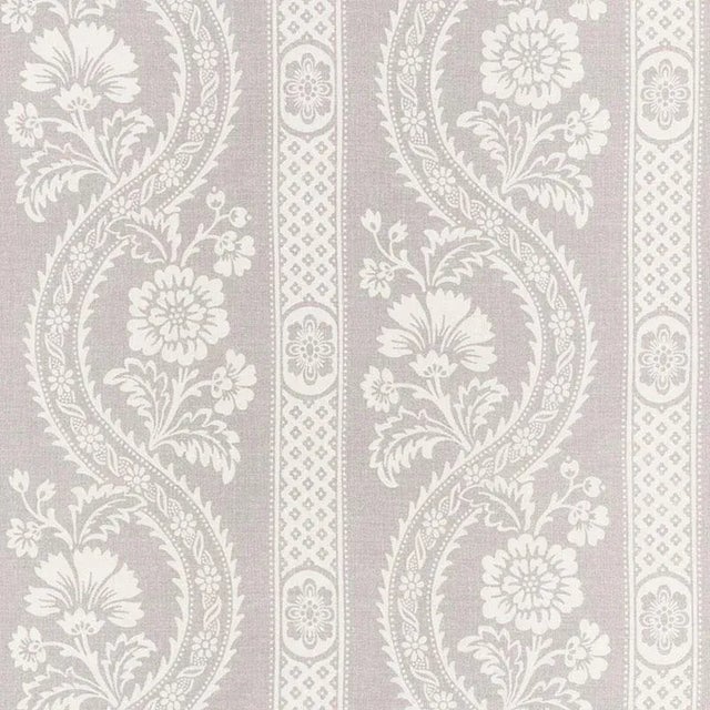 Based on a French document, Versailles is a lush botanical with ogee stripes and winding flowers. Silhouetted against an...