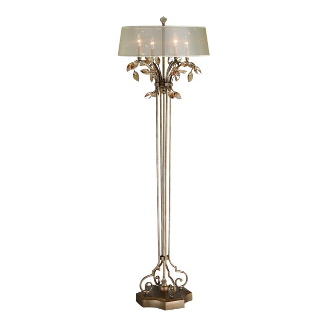 Tall Gold Crystal Floor Lamp Chairish