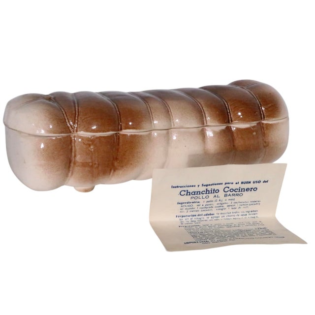 Ceramic Vintage Ceramic Brisket Dish Chanchito Cocinero For Sale - Image 7 of 9