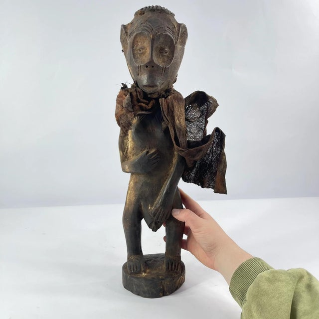 Brown Early 20th Century Mbaka Wooden Figure For Sale - Image 8 of 8