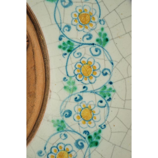 Ceramic Plaque with Terracotta Angels by Val Demone of Santo Stefano di Camastra, Sicily, Italy, 1980s For Sale - Image 15 of 18