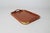 Vintage genuine teakwood serving tray with brass accents. Makers mark on the bottom. Made in Thailand. Some light age wear.
