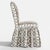 Not Yet Made - Made To Order Ruffle Camel Back Dining Chair in Linny Ikat Brown For Sale - Image 5 of 7