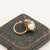 Mid 20th Century 18k Yellow Gold and White Gold Gia Certified Natural Pearl Diamond Ring, Size 6.5 For Sale - Image 10 of 11