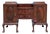 Antique English Georgian Revival Mahogany Sideboard Buffet With Bow-Front Drawers, C. 1900s For Sale