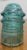 Glass Vintage Hemingray No. 9 Aqua or Teal Glass Insulator For Sale - Image 7 of 10