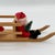 Vintage 1950s German Santa in Wooden Sled – Paper-Mâché Head & Bottle Brush Tree, Erzgebirge Style For Sale - Image 4 of 7