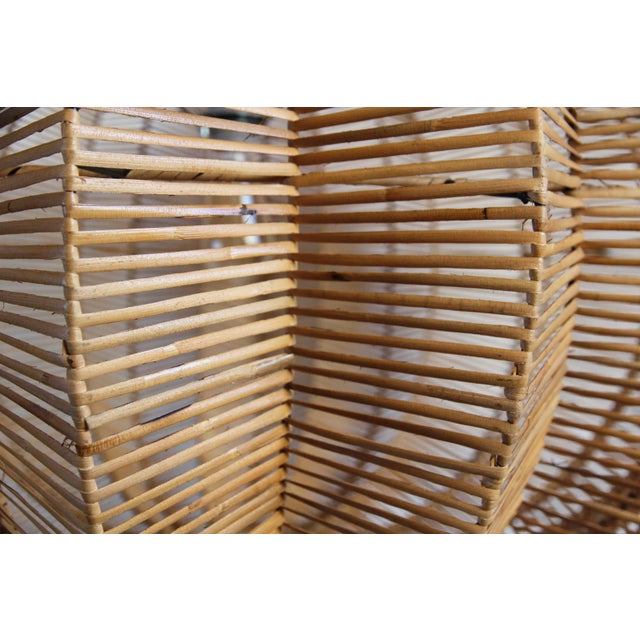 Split Stain Pumpkin Pendant Lantern 40" For Sale - Image 4 of 7