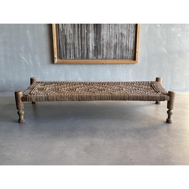 Textile Rope Work Coffee Table / Day Bed For Sale - Image 7 of 7