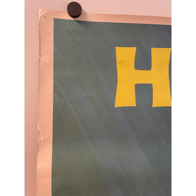 Hawaii vintage surfing travel poster dimensions: 25 5/8" x 37 3/4" date: c.1958 condition: Good overall condition; pin...