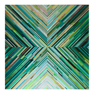 Contemporary Painting "Green Hue" by Mary Crane Nutter