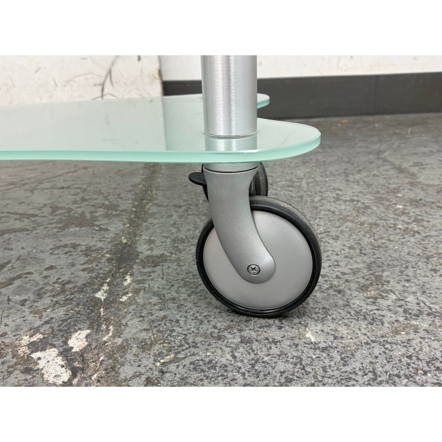 Gallotti & Radice Late 20th Century Glass Shelving Cart For Sale - Image 10 of 12