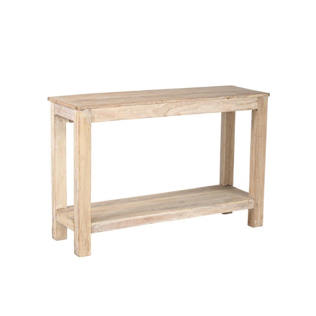Farmhouse Console Table Constructed From Antique Indian Carved Elements and Reclaimed Wood For Sale - Image 3 of 3