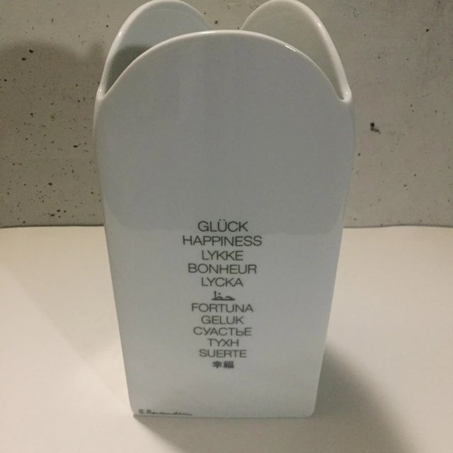 Mid-Century Modern Ceramic Vase by Marcello Morandini for Rosenthal, 1980s For Sale - Image 3 of 5