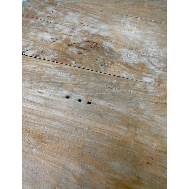 French Bleached Oak Wine Tasting Table For Sale - Image 11 of 12